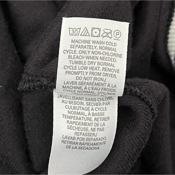 VICTORIA'S SECRET Black Crop Velour Tracksuit Jacket Size Large - Picture 10 of 10